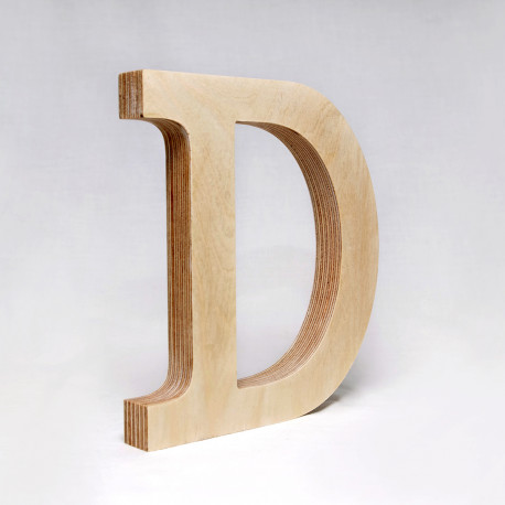 D dřevěné písmeno