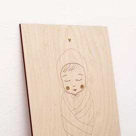 BIRTH / personalizovaný dřevěný obraz